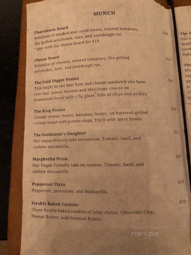 The Fifty-Niner - Colorado Springs, CO menu_pic