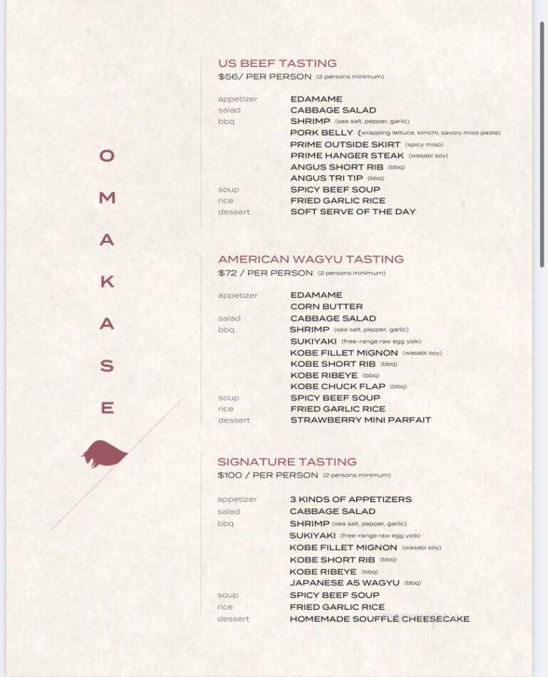 Manpuku Japanese Yakiniku Grill - Dallas, TX menu_pic