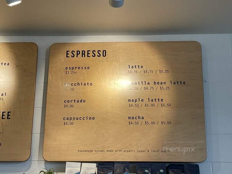 Likewise Coffee - Milwaukee, WI menu_pic