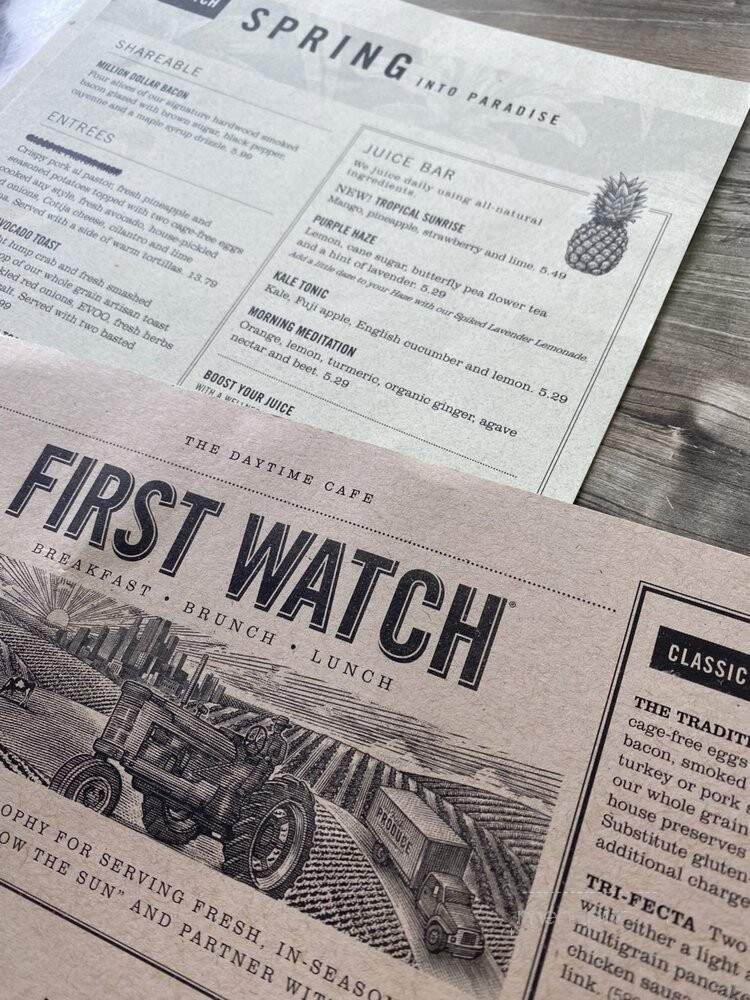First Watch - Nashville, TN menu_pic