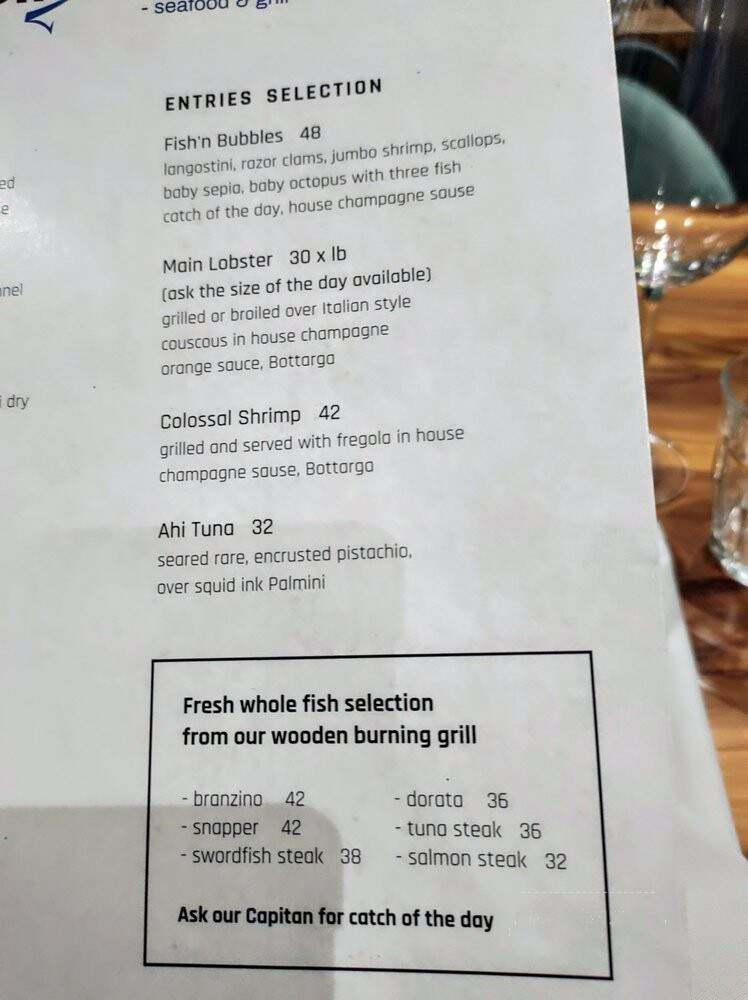 Fish N' Bubbles - Fort Lauderdale, FL menu_pic