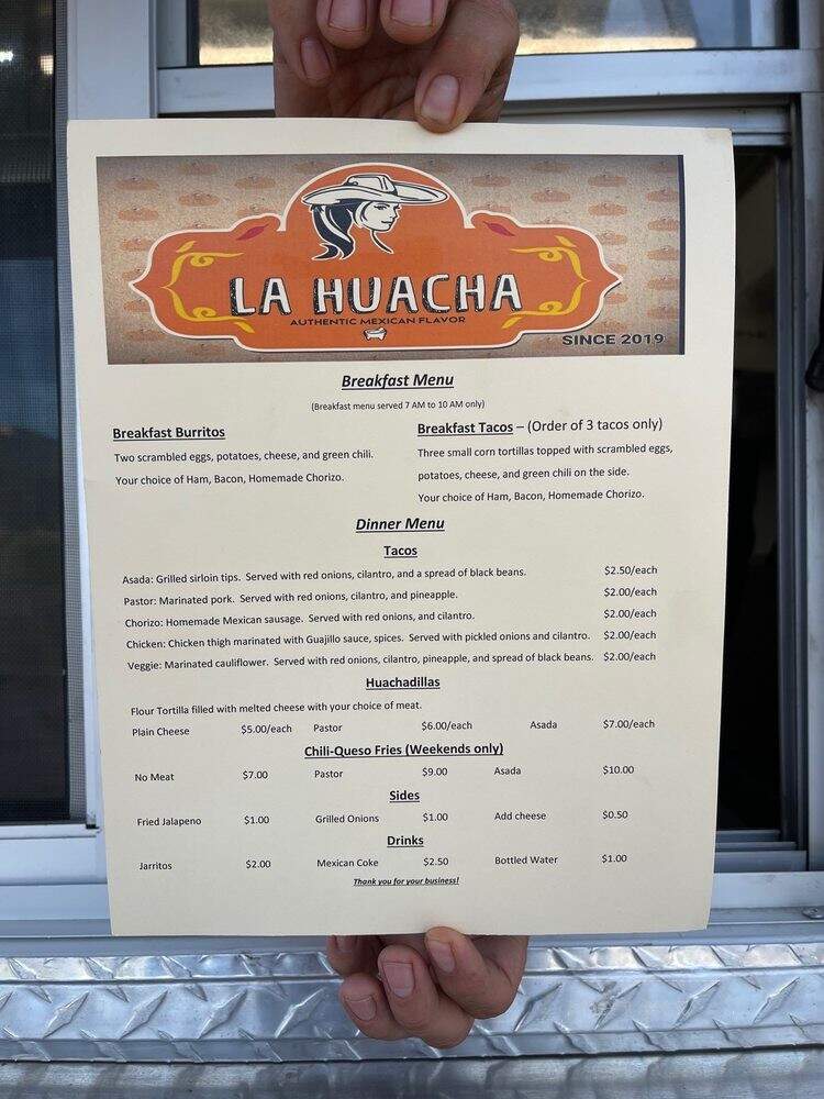 Salsas La Huacha - Golden, CO menu_pic