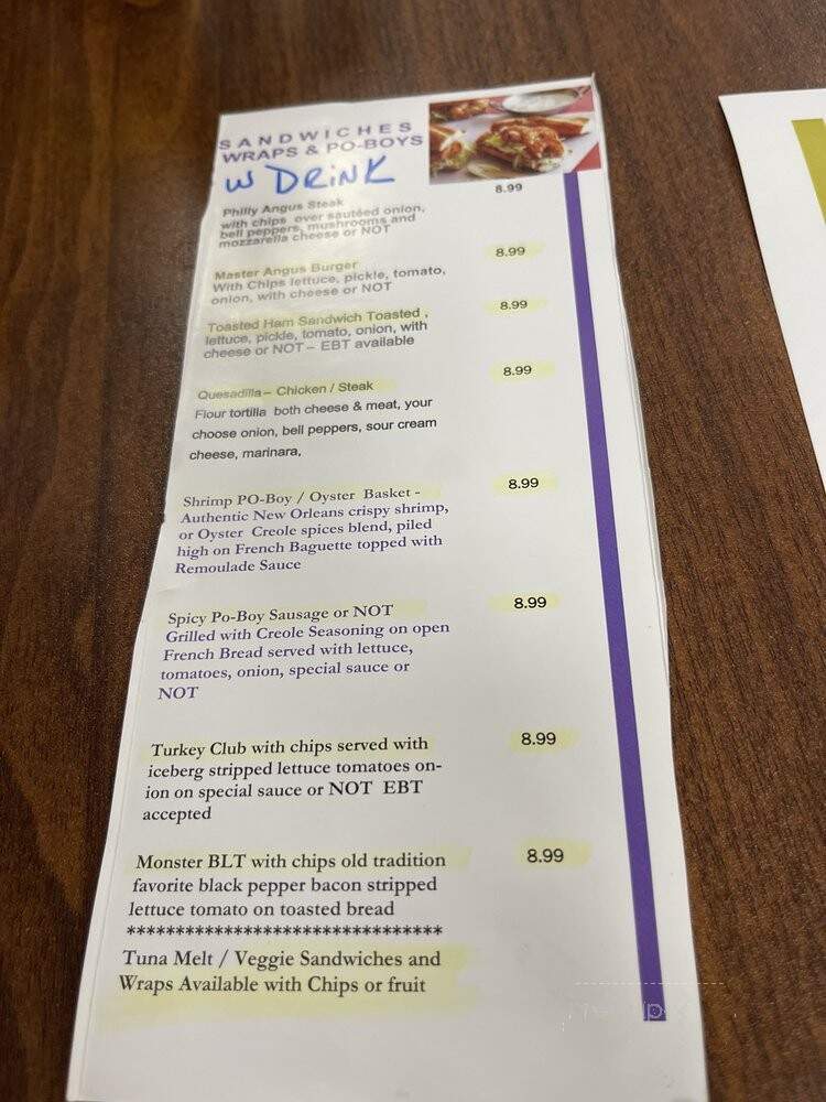 Creoles Cafe - Jacksonville, FL menu_pic