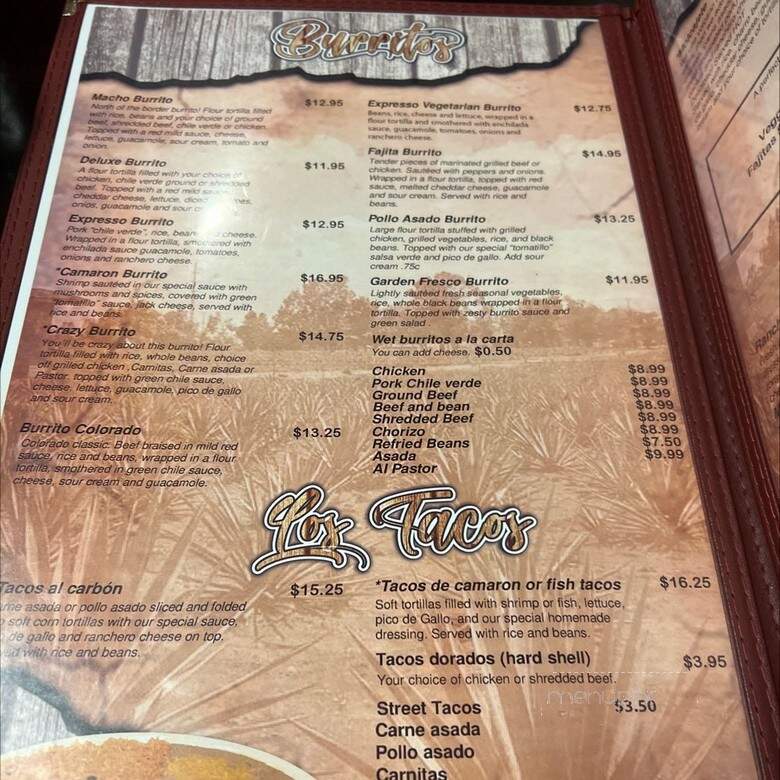 Mi Tierra Mexicana - Prescott Valley, AZ menu_pic