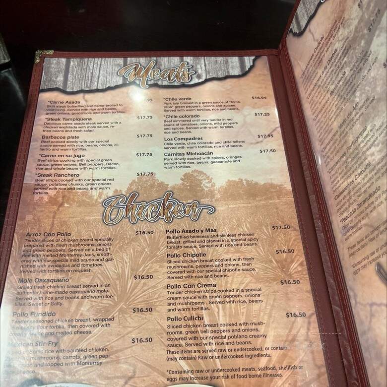 Mi Tierra Mexicana - Prescott Valley, AZ menu_pic