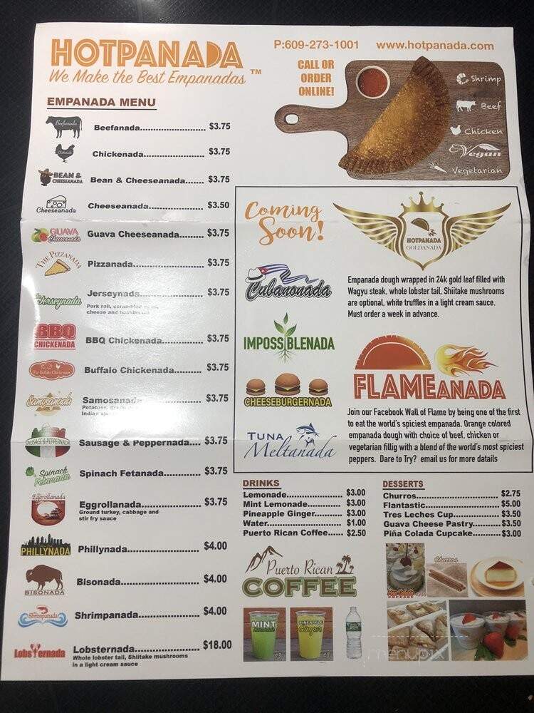Hotpanada - Hamilton Township, NJ menu_pic