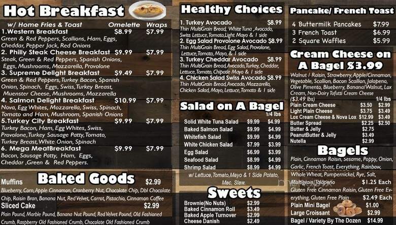 Bagels & Deli Express - White Plains, NY menu_pic