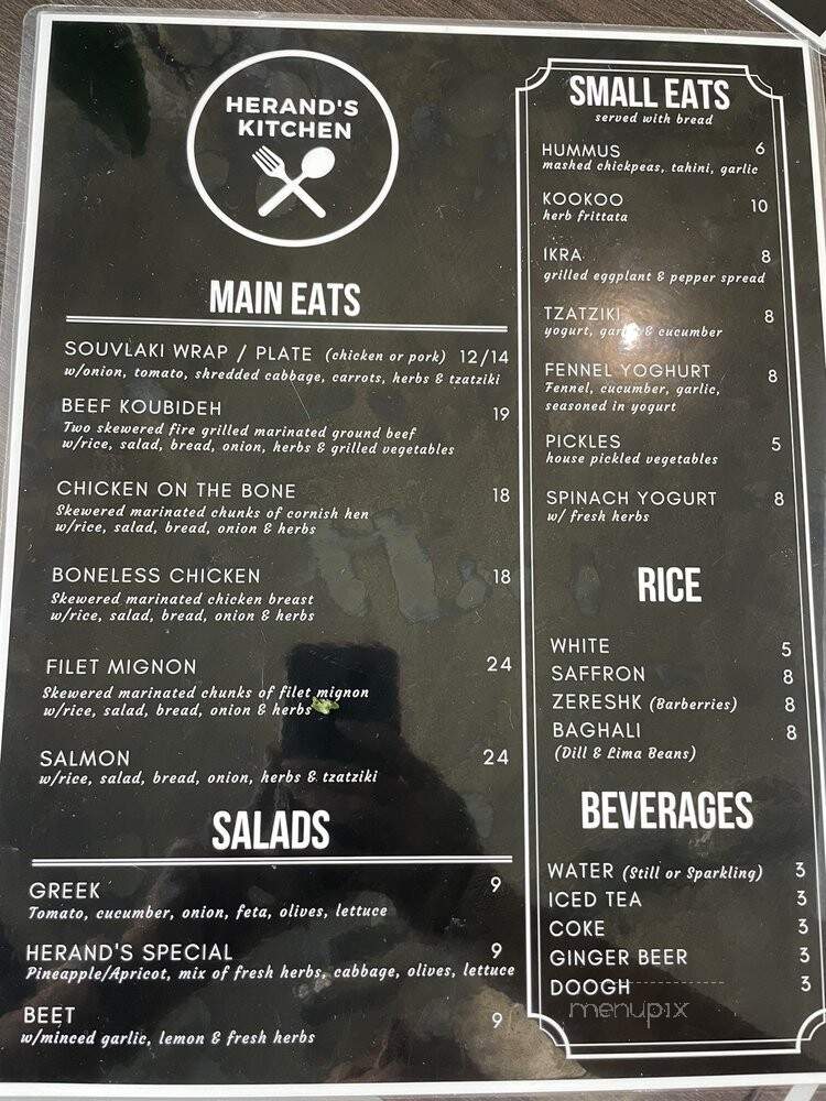 Herand's Kitchen - Glendale, CA menu_pic