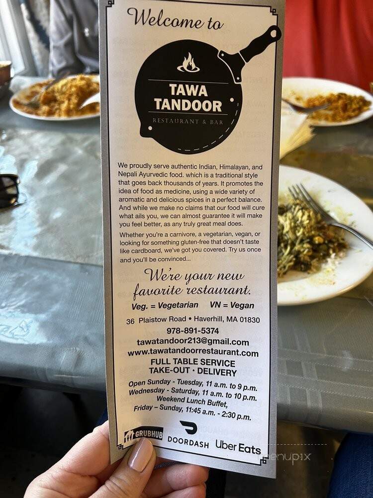 Tawa Tandoor Restaurant - Haverhill, MA