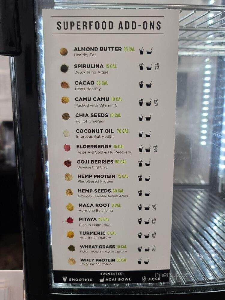 Clean Juice - Melbourne, FL menu_pic