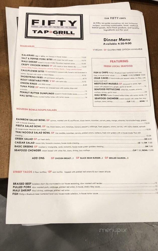 Fifty Parallel Tap & Grill - Campbell River, BC