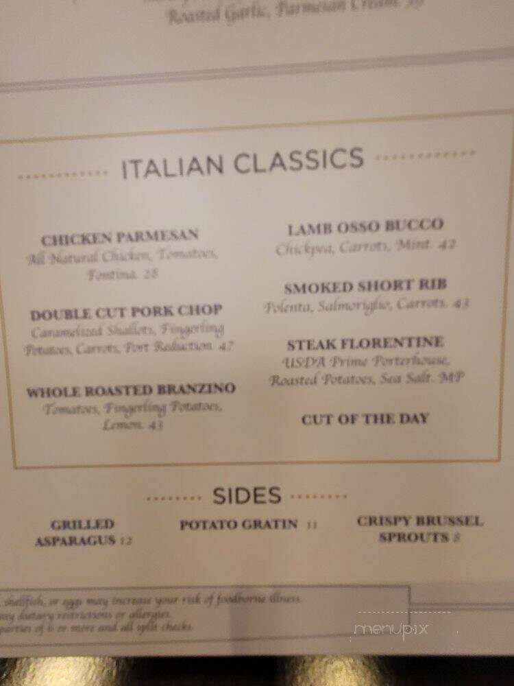Dulivia Ristorante Italiano - Springdale, UT menu_pic