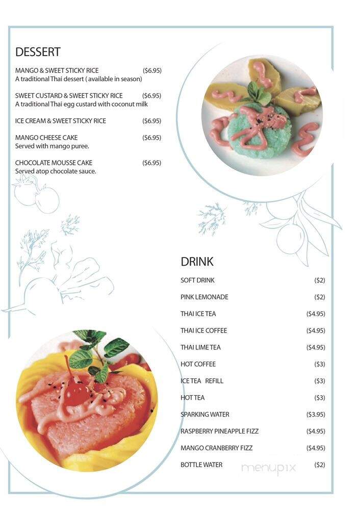 Talay Thai Cuisine - Miramar Beach, FL menu_pic