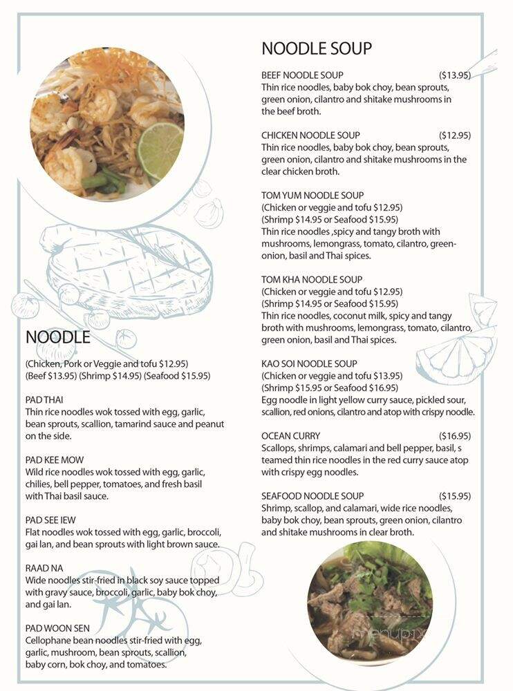 Talay Thai Cuisine - Miramar Beach, FL menu_pic