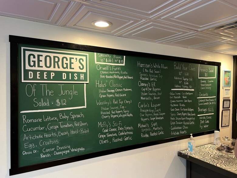 George's Deep Dish - Chicago, IL menu_pic