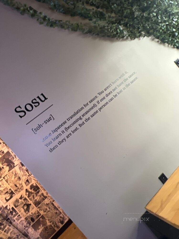 Sosu - Charlotte, NC menu_pic