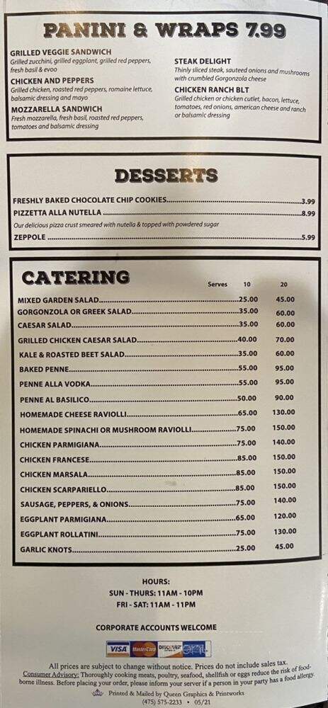Crust Pizza Company - Norwalk, CT menu_pic