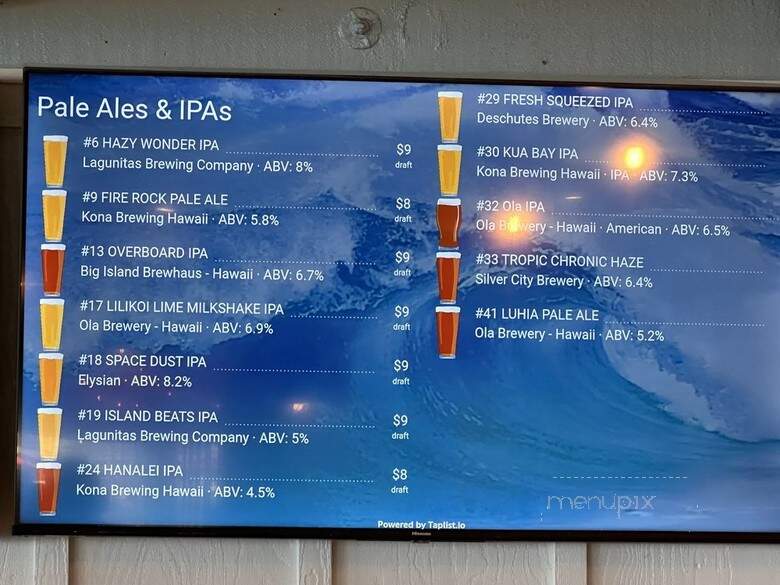Kai Eats + Drinks - Kailua-Kona, HI menu_pic