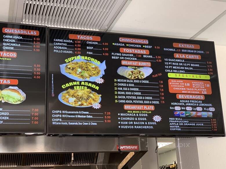 Adalberto's Mexican Food - Fair Oaks, CA menu_pic