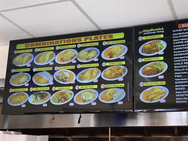 Adalberto's Mexican Food - Fair Oaks, CA menu_pic