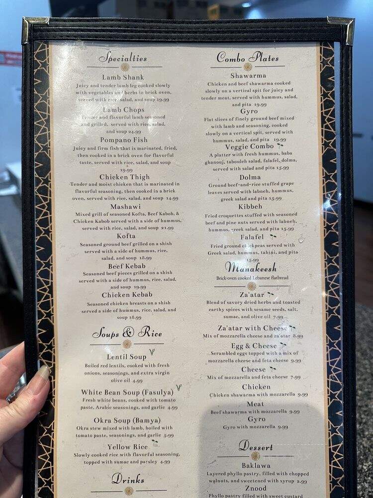 Babylon Restaurant - Rochester, NY menu_pic