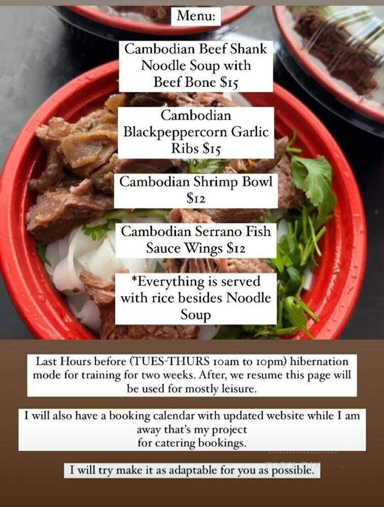 The Chheas Kitchen - Monterey Park, CA menu_pic