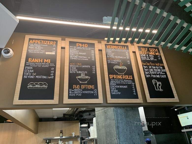Vinason Pho Kitchen - Kirkland, WA menu_pic
