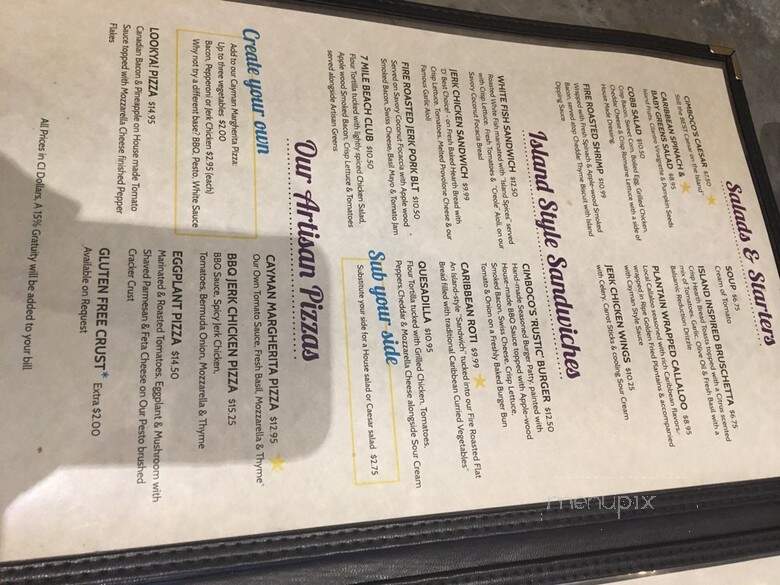 Cimboco - San Antonio, FL menu_pic