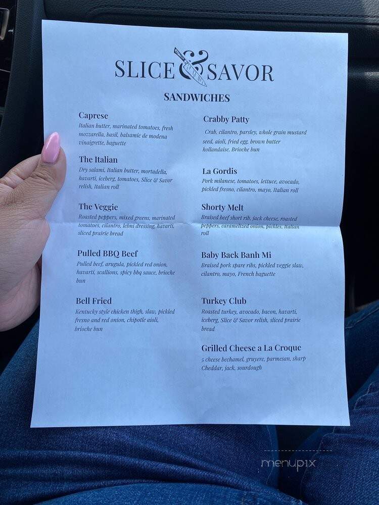 Slice & Savor - Bellflower, CA menu_pic