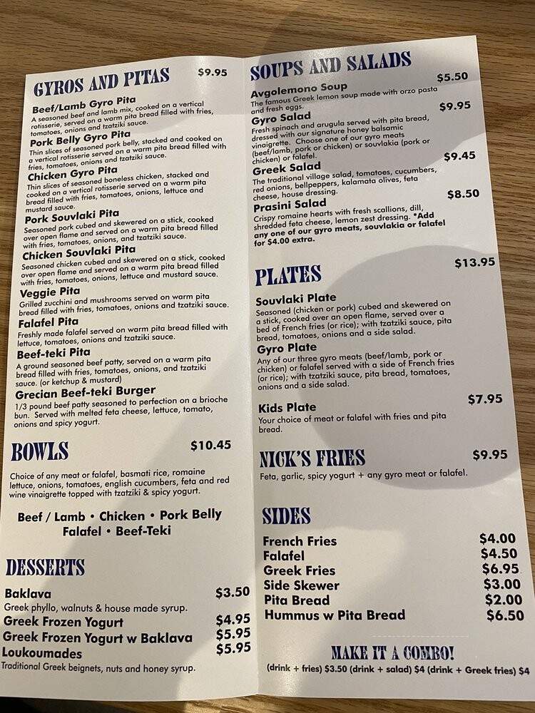 Nick the Greek - Thousand Oaks, CA menu_pic