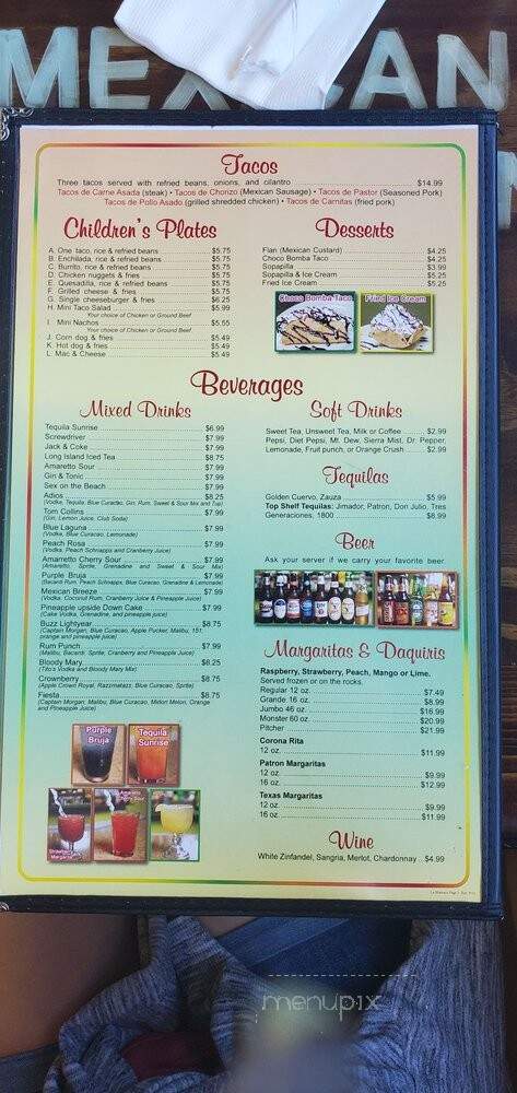 La Matraca Mexican Grill & Cantina - Canal Winchester, OH menu_pic