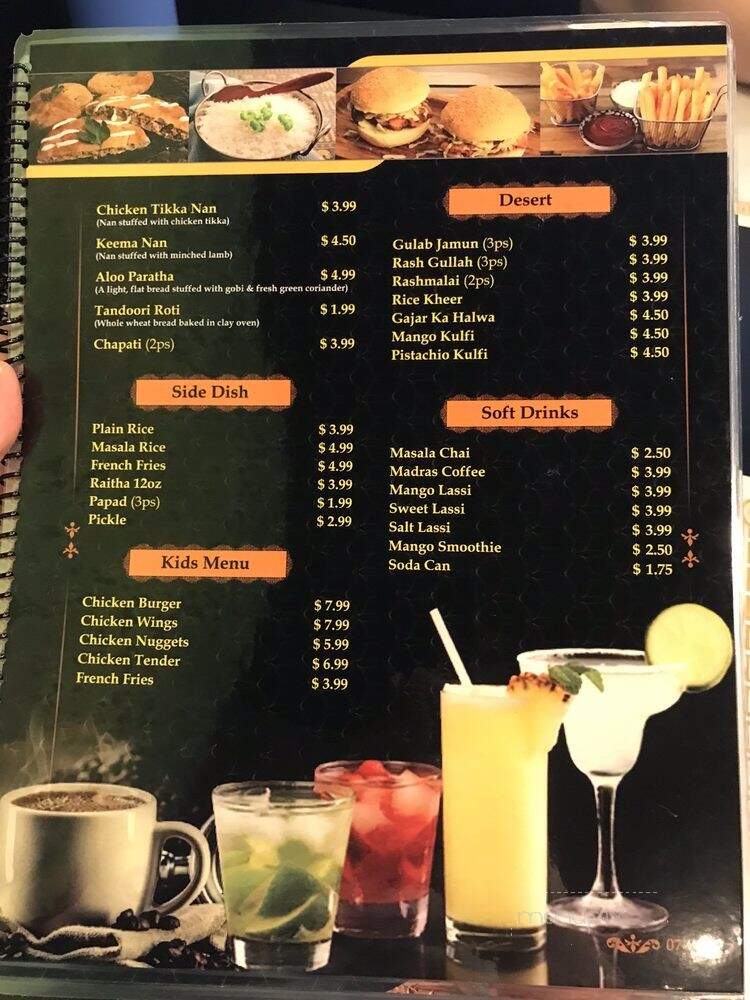 Indian Spice Restaurant - Troy, MI menu_pic