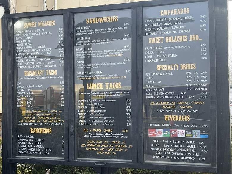 The Kolache Kitchen - Baton Rouge, LA menu_pic
