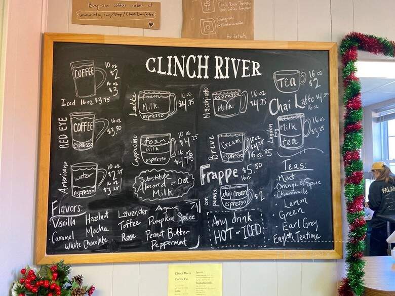 Clinch River Coffee - Clinton, TN menu_pic