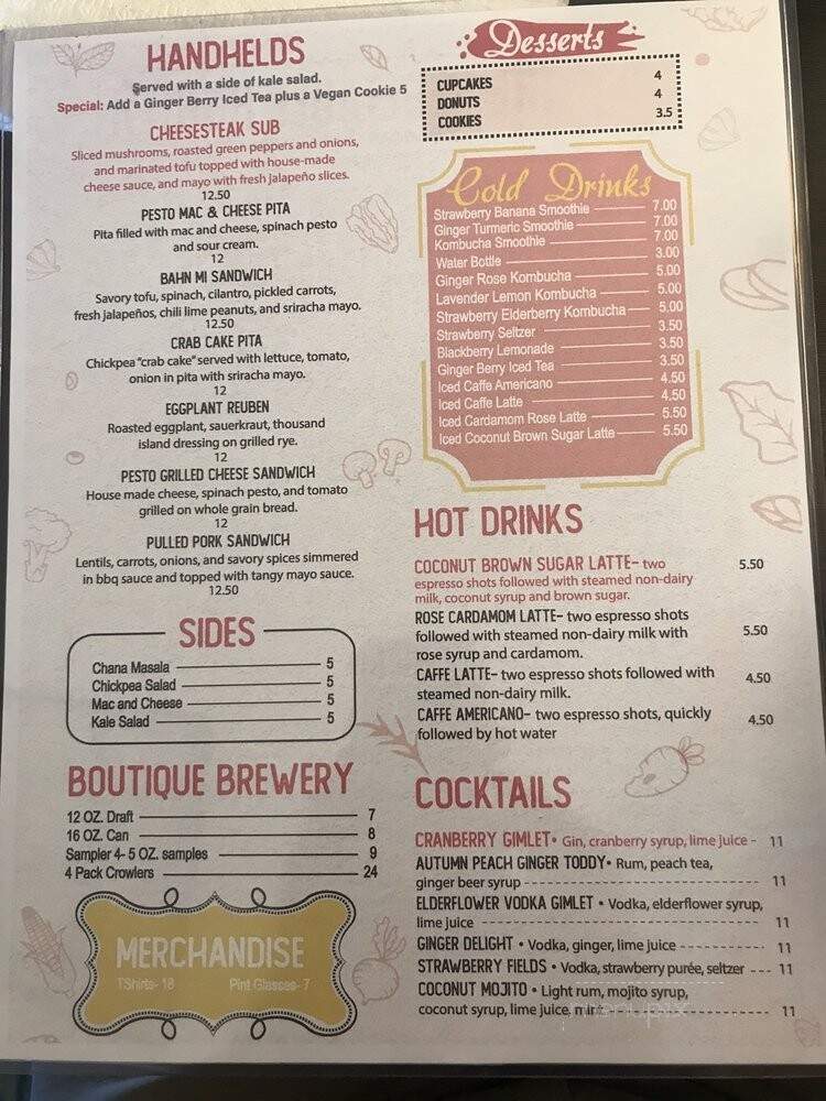 The Vegetable Hunter - Carlisle, PA menu_pic