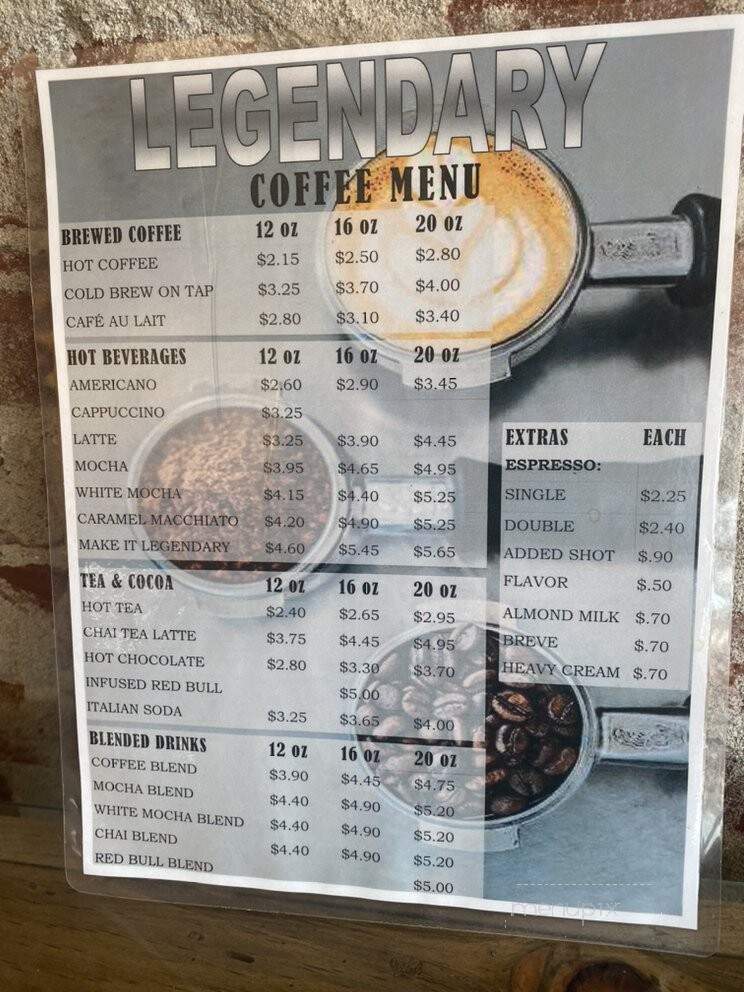 Legendary Juice + Coffee Bar - Red Bluff, CA menu_pic