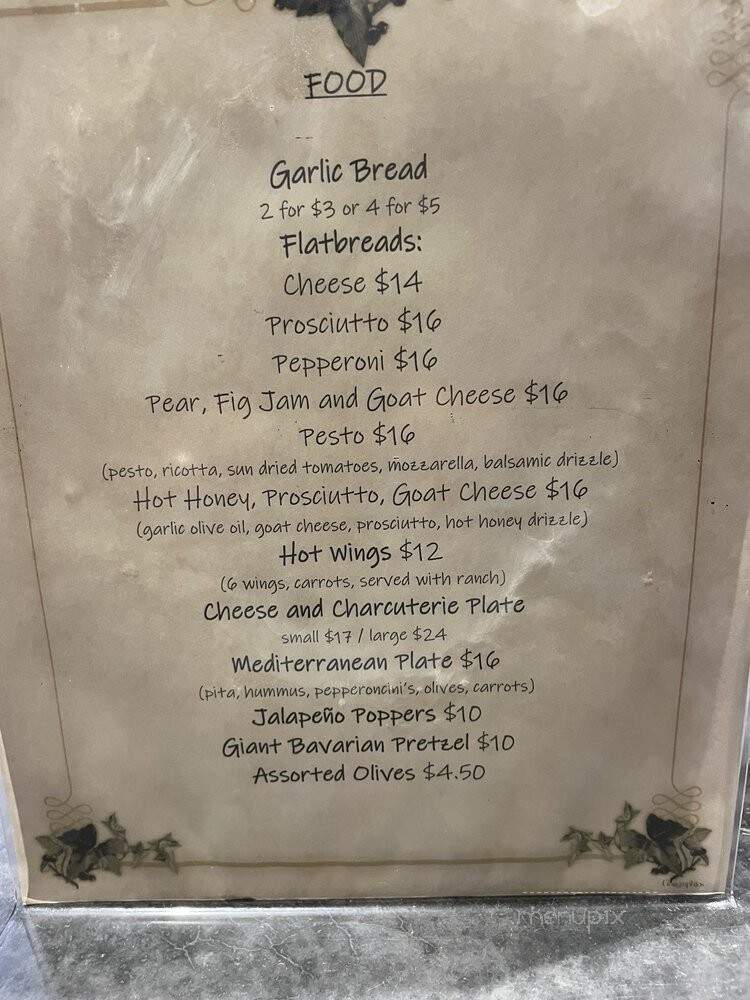 Frisby Brewing - Rancho Mission Viejo, CA menu_pic