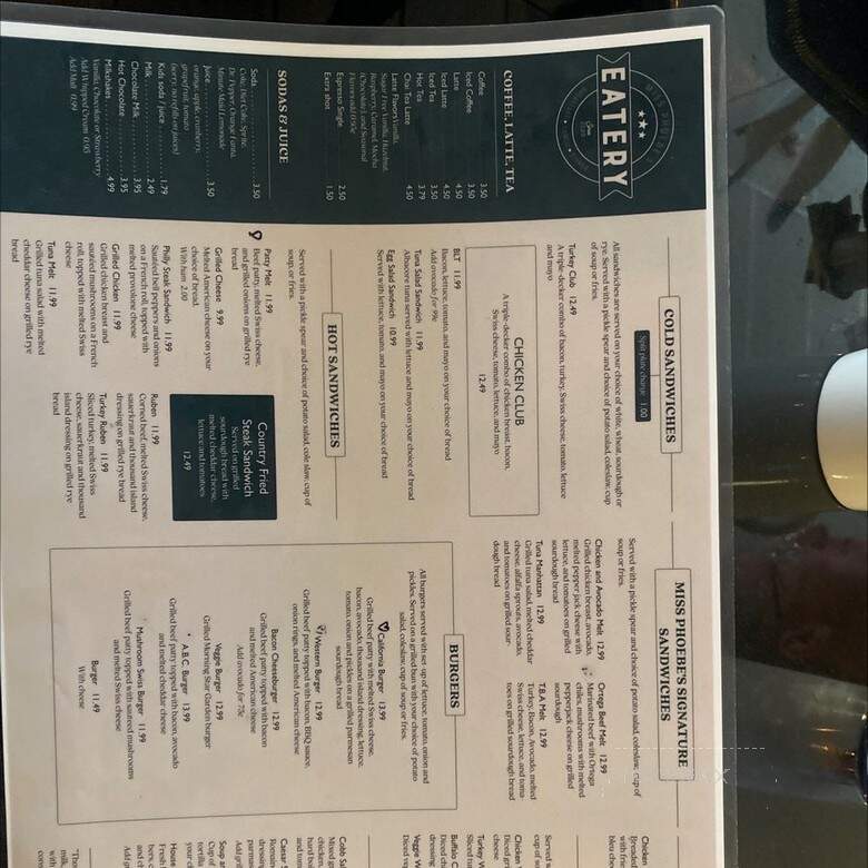 Miss Phoebe's Eatery - Las Vegas, NV menu_pic