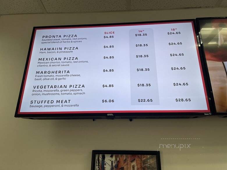 Pronta Pizzeria - Indianapolis, IN menu_pic
