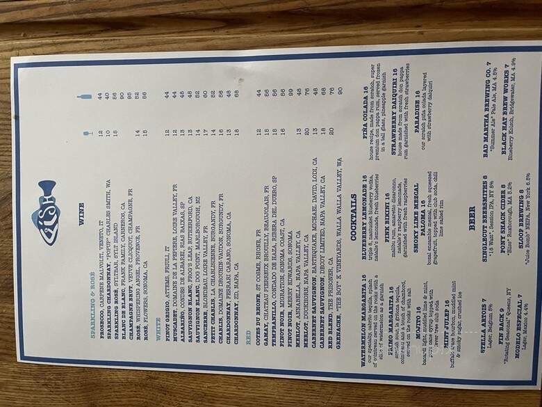 Fish MV - Tisbury, MA menu_pic