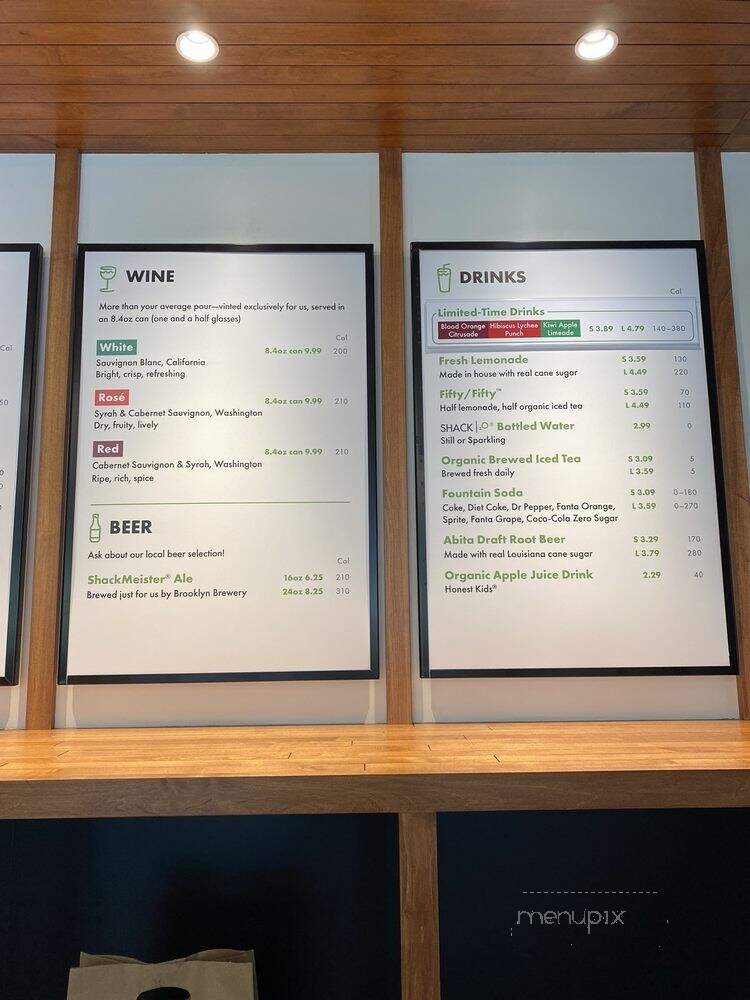 Shake Shack - Los Angeles, CA menu_pic