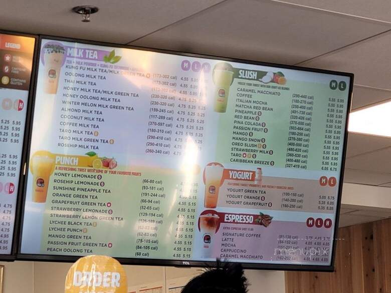 Kung Fu Tea - Arlington, TX menu_pic