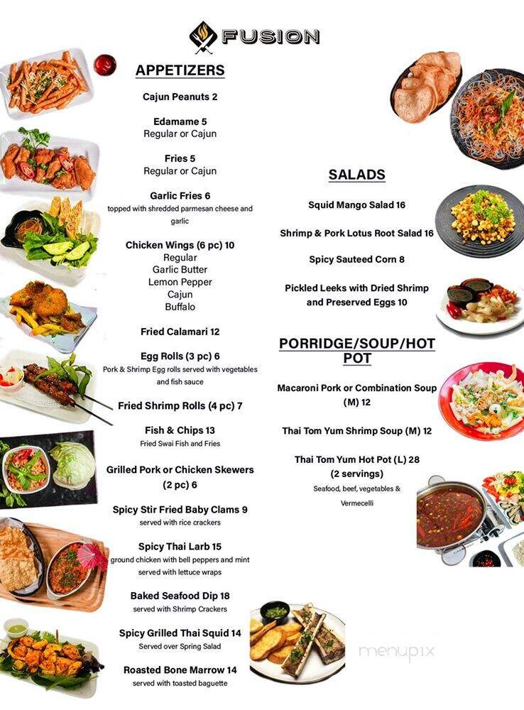Fusion - Garden Grove, CA menu_pic
