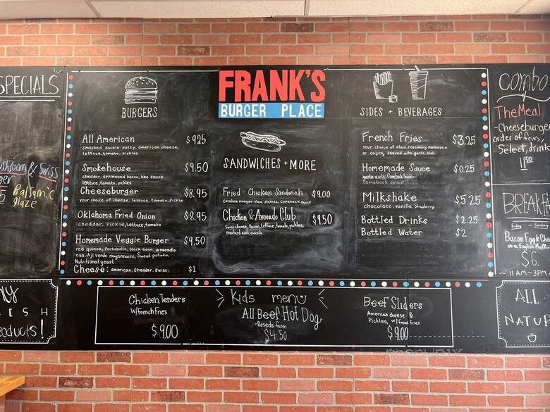Frank's Burger Place - Silver Spring, MD menu_pic
