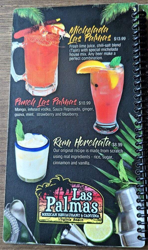 Las Palmas 4 Mexican Restaurant - Virginia Beach, VA menu_pic
