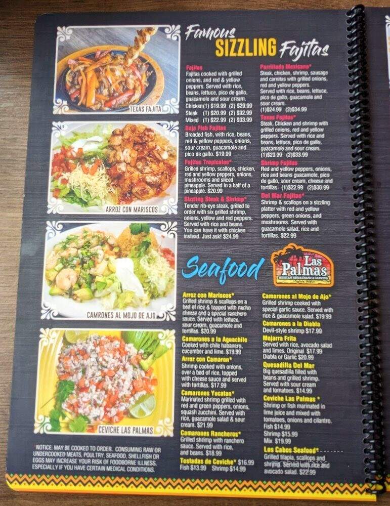 Las Palmas 4 Mexican Restaurant - Virginia Beach, VA menu_pic