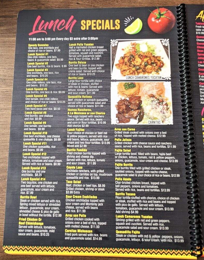 Las Palmas 4 Mexican Restaurant - Virginia Beach, VA menu_pic