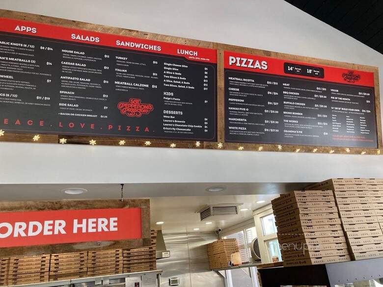 Sgt Peppperoni's Pizza Store - Irvine, CA menu_pic
