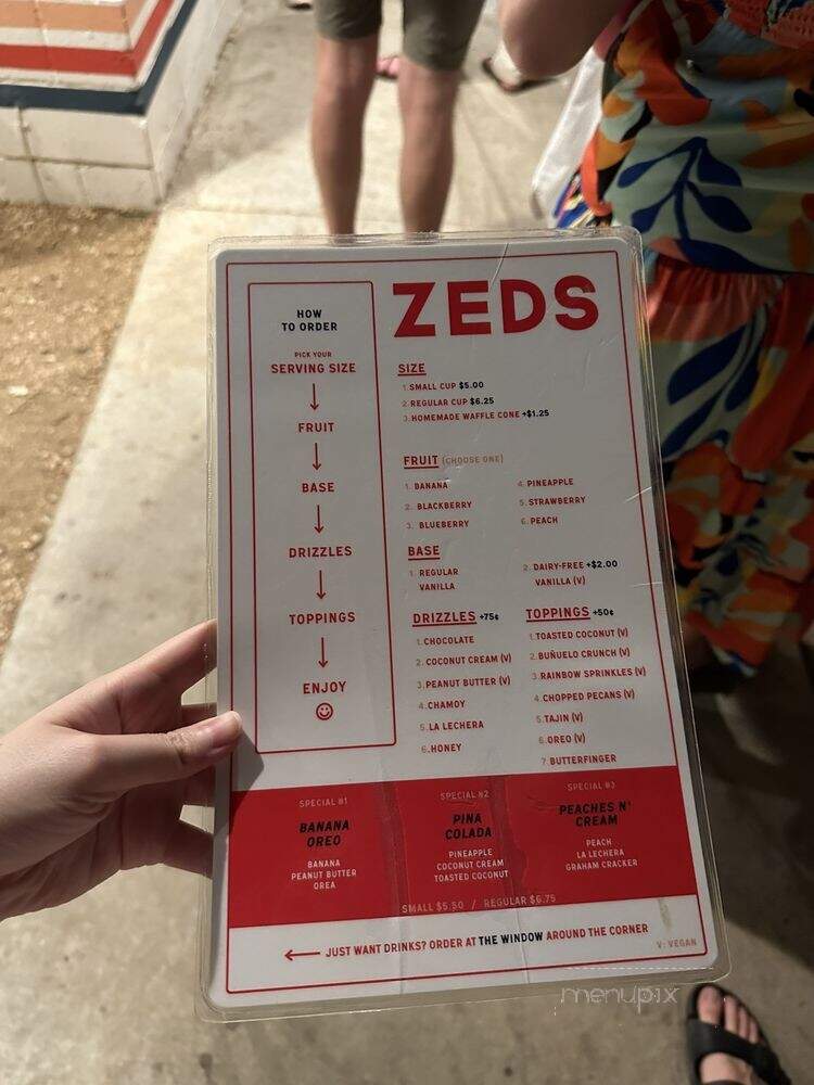 Zeds Real Fruit Ice Cream - Austin, TX