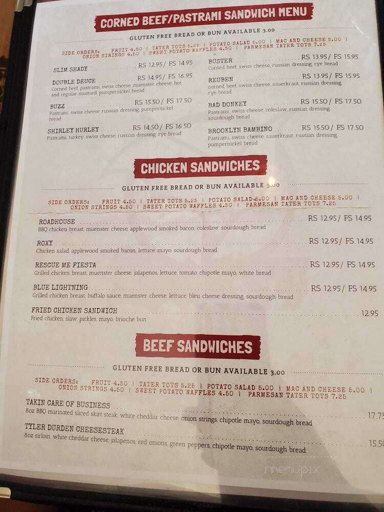 Bat 17 - Lombard, IL menu_pic